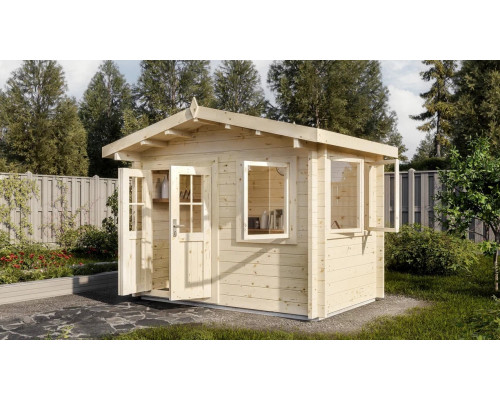 Садовый дом №4 из мини-бруса Технониколь Комфорт 2,9 х 2 м. 4,5 м2