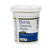 Салфетки для удаления клея, краски, масла, герметика, монтажной пены Bona Cleaning Wipes 72 шт/упак