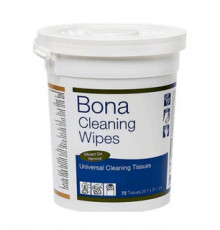 Салфетки для удаления клея, краски, масла, герметика, монтажной пены Bona Cleaning Wipes 72 шт/упак