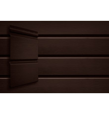 Сайдинг Двойной Брус Grand Line Acryl темный дуб 3 м.