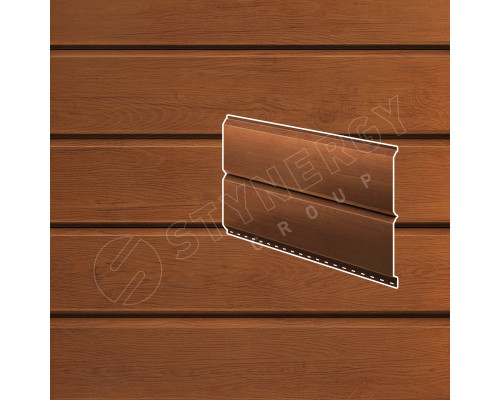 Сайдинг Евробрус Stynergy SteelArt Дуб 3D 0,45 мм.