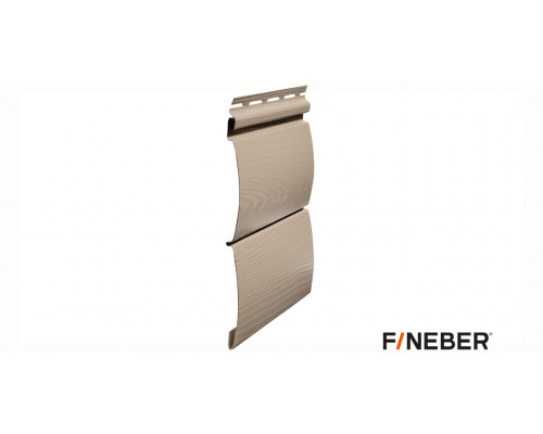 Сайдинг FineBer BlockHouse Classic Color Сандал 3660 х 232 мм. 0,85 м2