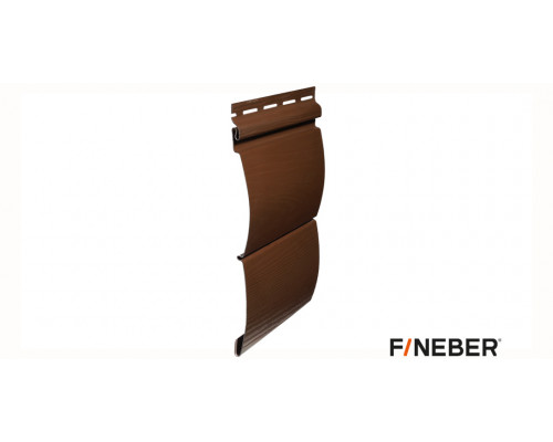 Сайдинг FineBer BlockHouse Extra Acrylic Могано 3660 х 232 мм. 0,85 м2
