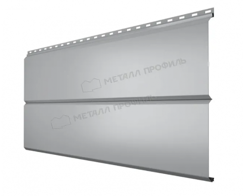 Сайдинг Металл Профиль Lбрус-XL-14 х 335 мм. ПЭ RAL 7004 Серый 0,45 мм.