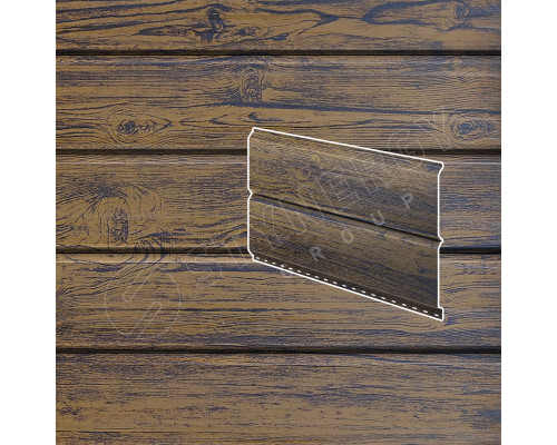 Сайдинг металлический Stynergy Евробрус 367 / 345 мм. Print Ольха 3D 0,45 мм.