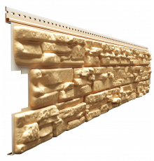 Сайдинг под камень Docke LUX ROCKY Пекан 285 х 1787 мм. 0.51 м2