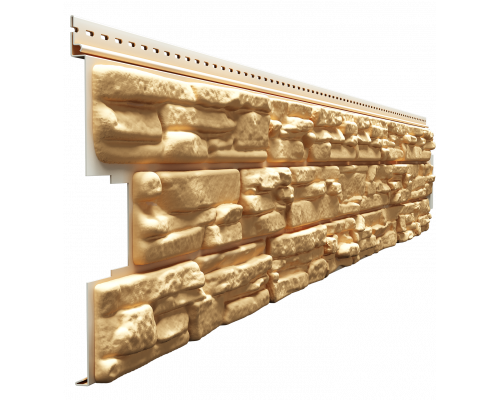 Сайдинг под камень Docke LUX ROCKY Пекан 285 х 1787 мм. 0.51 м2