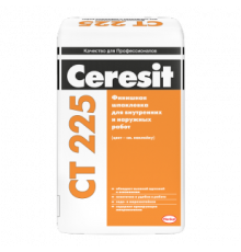 Шпаклевка цементная фасадно-финишная Ceresit CT-225 белая 25 кг.