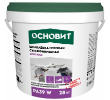Шпаклевка готовая полимерная суперфинишная Основит Элисилк PA39 W 28 кг.