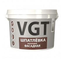 Шпатлевка акриловая фасадная VGT 18 кг.