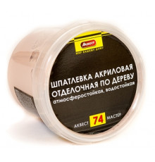 Шпатлевка акриловая отделочная по дереву Аквест-74 Мастер береза 0,5 кг.