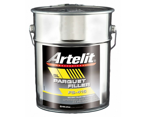 Шпатлевка для паркета на растворителях Artelit FS-415 Parquet Filler 1 л.