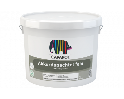 Шпатлевка для ремонта мелких швов и дефектов Caparol-Akkordspachtel fein 25 кг.