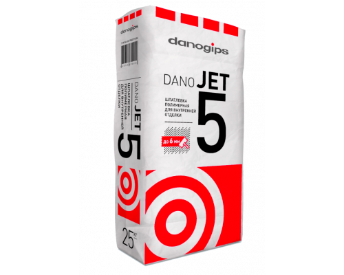 Шпатлевка для внутренних работ полимерная Dano Jet 5 25 кг., Danogips