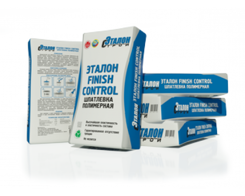 Шпатлевка финишная полимерная Etalon Finish Control / Эталон Финиш Контроль белая 20 кг.