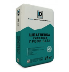 Шпатлевка гипсовая базовая "Профи-база" 25кг., De Luxe