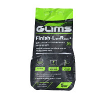 Шпатлевка полимерная финишная GLIMS Finish-LightRoom+ супербелая 5 кг.