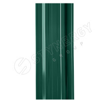 Штакетник П-образный прямой Stynergy ПЭ двс 0,4 мм. RAL 6005/6005 Зеленый мох