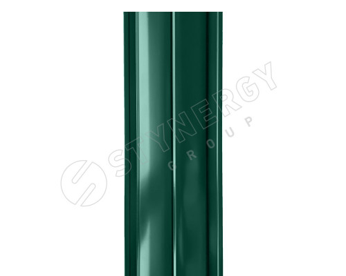 Штакетник полукруглый прямой Stynergy ПЭ двс 0,4 мм. RAL 6005/6005 Зеленый мох