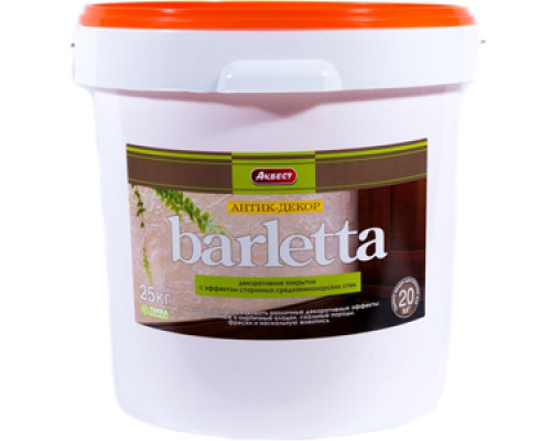 Штукатурка декоративная акриловая BARLETTA 7 кг. Аквест