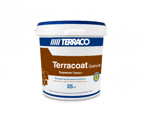 Штукатурка декоративная акриловая Terracoat Granule 2,5 мм. с зернистой текстурой «Шуба» 25 кг. Terraco