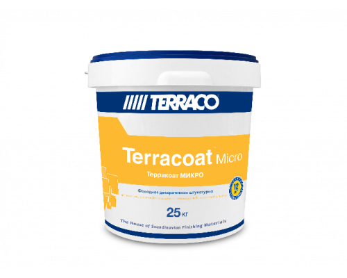 Штукатурка декоративная акриловая Terracoat Micro с микро текстурой "Шагрень" 25кг. Terraco