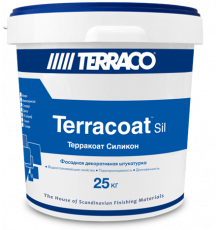 Штукатурка декоративная акриловая Terracoat Standart Silicone с высокой текстурой "Шагрень" 25 кг. Terraco