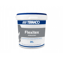 Штукатурка декоративная акриловая высокоэластичная Flexitex с низким профилем 15 кг. Terraco