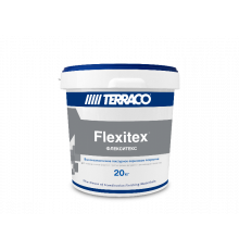 Штукатурка декоративная акриловая высокоэластичная Flexitex с низким профилем 20 кг. Terraco