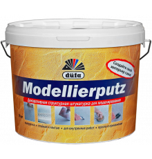 Штукатурка декоративная Dufa Modellierputz структурная глубокоматовая 6 кг.