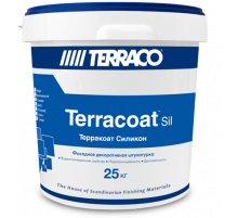 Штукатурка декоративная силиконовая Terracoat Micro Silicone с мелкой текстурой "Шагрень" 25 кг. Terraco