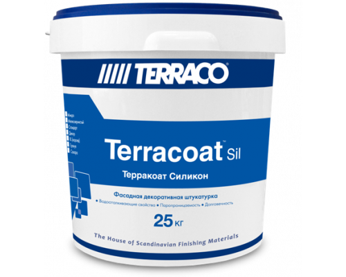 Штукатурка декоративная силиконовая Terracoat Sahara 1,5 мм. с зернистой текстурой «Шуба» с эффектом песк 25 кг . Terraco