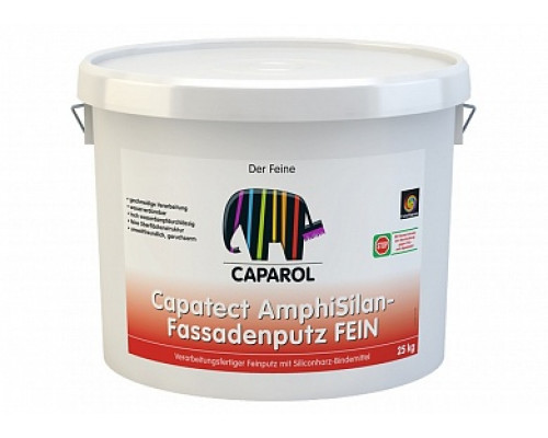 Штукатурка фасадная на силиконовой основе Capatect AmphiSilan Fassadenputz fein 25кг."Caparol"
