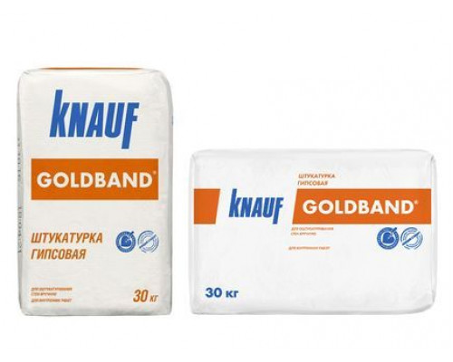 Штукатурка гипсовая Knauf Goldband / Кнауф Гольдбанд серый 30 кг.