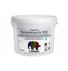 Штукатурка структурная эффект "короед" Caparol Capatect Fassadenputz R20 белая 25 кг.