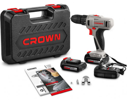 Шуруповерт аккумуляторный В 14,4, 0-1400 об/мин. Crown CT21055LH-1.5 BMC