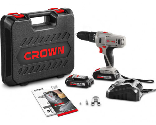 Шуруповерт аккумуляторный В 18, 0-1350 об/мин. Crown CT21056LH-1.5 BMC
