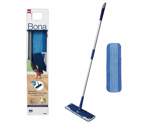 Швабра с вращающейся платформой  и телескопической рукояткой Bona Premium Microfiber Floor Mop