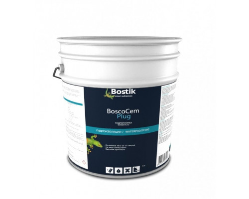 Смесь сухая гидроизоляционная Bostik Bosco Cem Plug 5 кг.