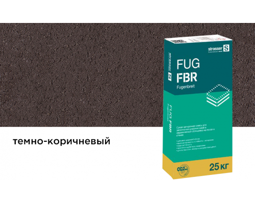 Смесь сухая затирочная для широких швов Strasser FUG FBR темно-коричневый 25 кг.