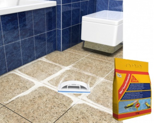 Смесь затирочная цементная для межплиточных швов SikaCeram® CleanGrout серая 2 кг. 