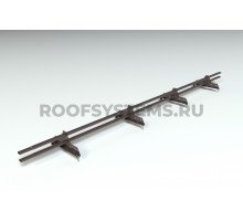Снегозадержатель 40 х 20 мм. Roofsystems Promo ZN Next RAL 8019 Серо-коричневый 3000 мм.