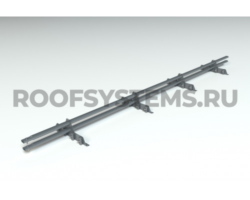 Снегозадержатель 45 х 25 мм. Roofsystems Prestige Master фальц RAL 7024 Серый графит 3000 мм.