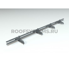 Снегозадержатель 45 х 25 мм. Roofsystems Prestige ZN Next RAL 7024 Серый графит 3000 мм.