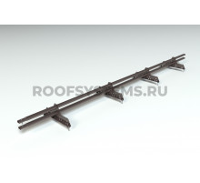 Снегозадержатель 45 х 25 мм. Roofsystems Prestige ZN Next RAL 8019 Серо-коричневый 3000 мм.