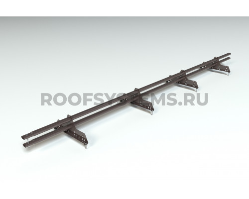 Снегозадержатель 45 х 25 мм. Roofsystems Prestige ZN Next RAL 8019 Серо-коричневый 3000 мм.