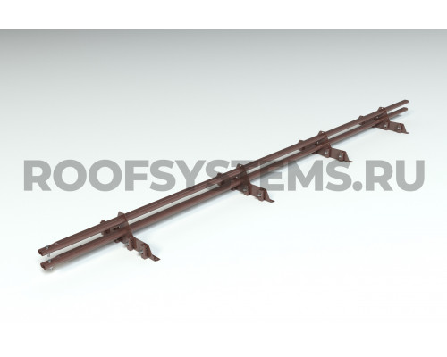 Снегозадержатель Roofsystems Prestige Master фальц 45 х 25 мм. RAL 8017 Коричневый шоколад 3 м.