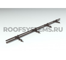 Снегозадержатель Roofsystems Prestige Master фальц 45 х 25 мм. RAL 8019 Серо-коричневый 3 м.