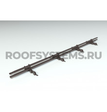 Снегозадержатель Roofsystems Prestige Master фальц 45 х 25 мм. RAL 8019 Серо-коричневый 3 м.