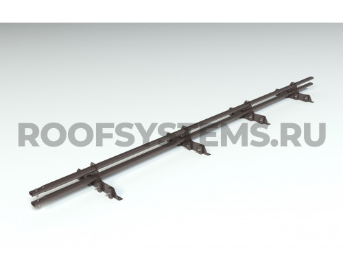 Снегозадержатель Roofsystems Prestige Master фальц 45 х 25 мм. RAL 8019 Серо-коричневый 3 м.